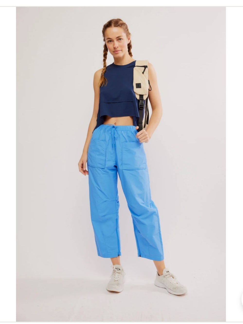 Free People Movement Fly By Night Pant Rivera Blue Size XS NWOT